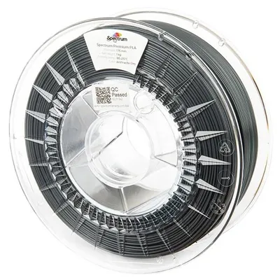 Produktbild von Spectrum 3D Filament, Premium PLA, 1,75mm, 1000g, 80690, anthrazitgrau