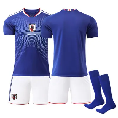 Immagine prodotto di No name no number Maglia da calcio della nazionale giapponese di casa in pantaloncini bianchi per i Mondiali 2026.TAGLIA:XL