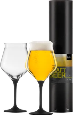 Image de EISCH 2 Craft Beer Kelch 203/12 BLACK in Geschenkröhre CRAFT BEER EXPERTS 30020312/ 180112