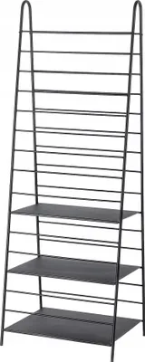 Image de Treillis de jardin - Support métallique pour plantes grimpantes - En forme d'échelle - Hauteur 172 cm - Stable pour les fleurs et les plantes grimpantes - Noir