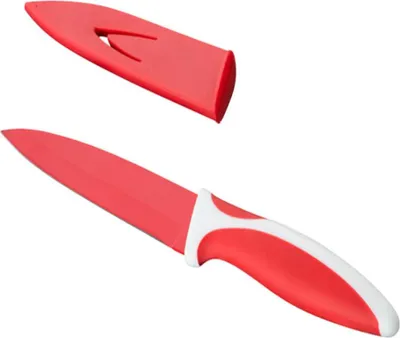 Produktbild von Kelomat Küchenmesser beschichtet 15 cm rot/weiss händisch geschärfte Klingen Chromstahl