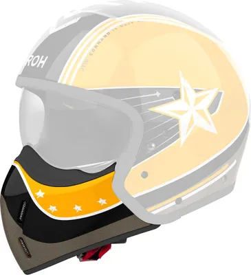 Produktbild von Kinnriemen Helm Airoh J 110 Command Schwarz Gelb Glänzend