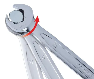 Zdjęcie produktu dla KS TOOLS DUO GEARplus Klucz płasko-oczkowy z grzechotką 10 mm - 503.5210