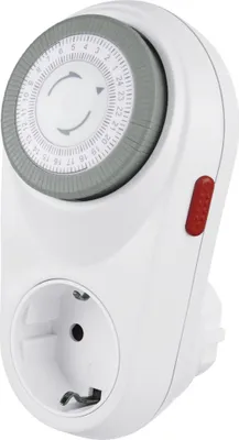 Produktbild von Hama Zeitschaltuhr "Curved", mechanisch, weiß