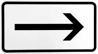 Produktbild von ORIGINAL Verkehrsschild Nr. 1000-20 " Richtungsangabe rechtsweisend " nach StVO und RAL-Gütebedingungen Verkehrszeichen Schild Straßenschild Zusatzschild Verkehrsschilder Verkehrsschild Rechtspfeil