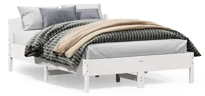 Produktbild von vidaXL Massivholzbett ohne Matratze Weiß 160x200 Kiefernholz