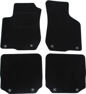 Image de Tapis De Sol Noir Velours Pour Audi A3 8L 1996-2003 4pcs, Ajustement précis, Base Antidérapante, Renforcée dans la Zone de la Pédale