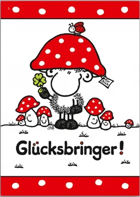 Produktbild von Sheepworld - 50546 - Postkarte Nr. 5, Glücksbringer!, Schaf