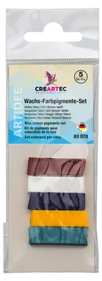 Produktbild von Artidee Creartec Wachs-Farbpigmente Set, 5 Farben, Germany