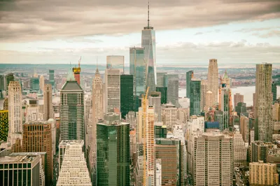 Produktbild von Muralo Fototapete Stadt NY 460 (B) x 300 (H) cm Vlies Tapete Wandtapete New York Wolkenkratzer Wohnzimmer Schlafzimmer moderne Wandbild Architektur Wand Dekoration