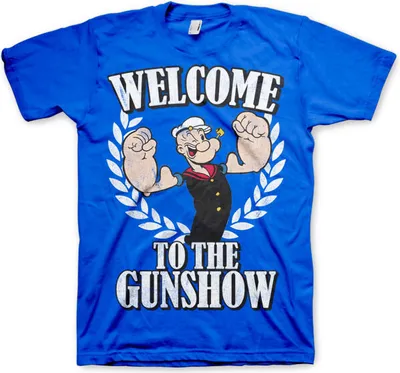 Produktbild von Popeye - Welcome To The Gunshow T-Shirt - Medium - Blue