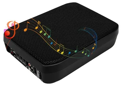 Zdjęcie produktu dla Subwoofer samochodowy, wbudowany wzmacniacz, kompaktowa konstrukcja, 7"