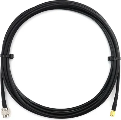Produktbild von 15m SMA Stecker auf RP-TNC Stecker RG58 Koaxialkabel - 15 Meter Verlustarmes Antennenkabel Verlängerungskabel - für WiFi Router Antenne WLAN (RPTNC - TNC mit umgekehrter Polarität, Female Pin)