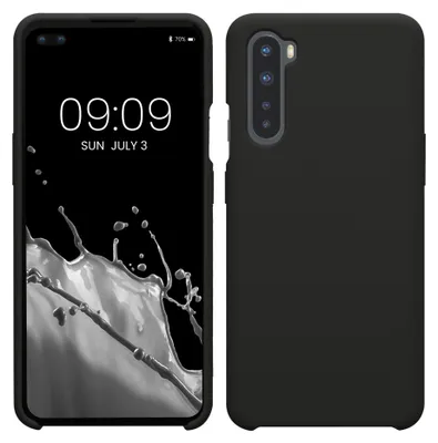 Produktbild von kwmobile Handyhülle für OnePlus Nord Hülle - Case Silikon - Kabelloses Laden - Schutzhülle Cover in Schwarz matt