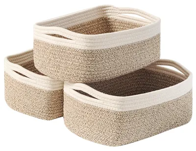 Immagine prodotto di Set di 3 piccole ceste intrecciate per la decorazione