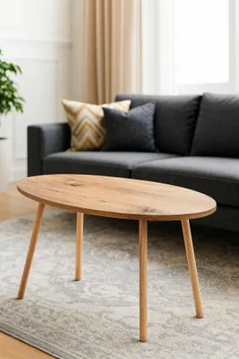 Obrázok produktu pre Skye Decor, Kvalitný konferenčný stolík (3 časti) – dub sýto modrej farby, 100% melamín | 12345