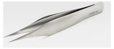 Produktbild von Splitterpinzette – Feilchenfeld-Pinzette mit geriefter Spitze (9 cm, Edelstahl, präzise)
