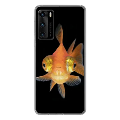 Produktbild von MuchoWow® Handyhülle Schutzhülle Hülle für Huawei P40 Goldfisch - Meerestiere - Augen Silikon Softcase Handy Hülle - Handytasche