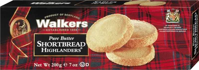 Produktbild von Walkers Pures Buttergebäck goldgelb Shortbread Highlander 200g