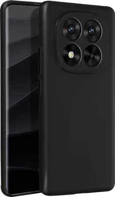 Produktbild von Avizar, Soft Touch Hülle Silikon Xiaomi Redmi Note 14 Pro, matte Rückseite, Schwarz