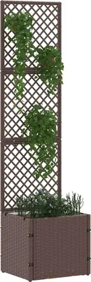 Obrázek produktu pro vidaXL Zahradní treláž Hnědá 35 x 30 x 135 cm Kov