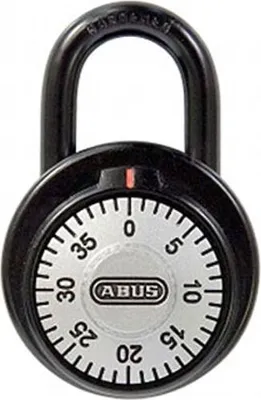 Produktbild von ABUS 78/50 B/DFNLI, Herkömmliches Vorhängeschloss, Zahlenschloss, Schließanlage, Schwarz, Silber, Gehärteter Stahl, U-förmig