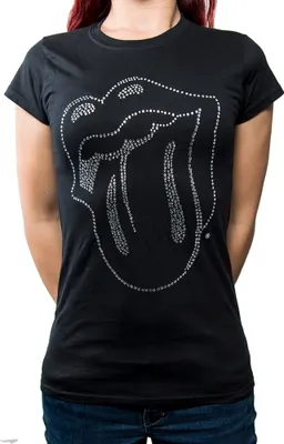 Produktbild von The Rolling Stones Tongue (Embellished) Black S Damen T-Shirt
