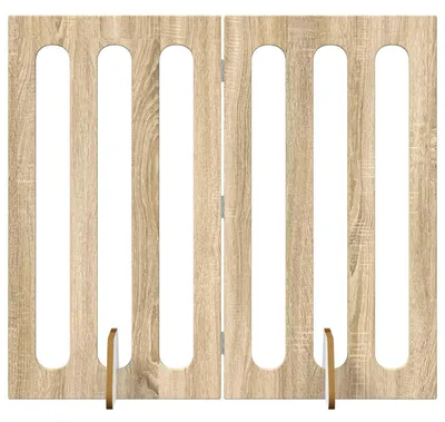 Produktbild von Faltbarer Haustierzaun 2 pcs Sonoma-Eiche 100,5 x 38 x 90 cm