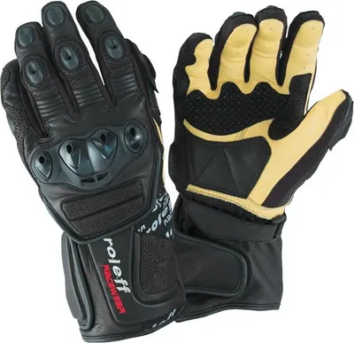 Produktbild von Roleff Leder-Sporthandschuhe (Känguru) Farbe Schwarz, Grösse M
