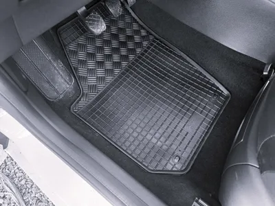 Gummifußmatten Set 4-teilig für Skoda Fabia 2 (2007-), schwarz, Ansicht 2