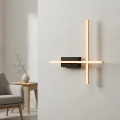 Productafbeelding van Wandlamp Quam goud, AI-gegenereerde afbeelding