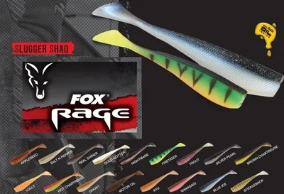 Produktbild von Fox Rage Gummifische Slugger Shad 13cm, Farbe:Gold