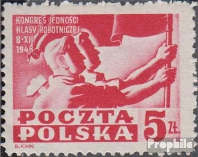 Produktbild von Briefmarken Polen 1948 Mi 505 gestempelt Vereinigungskongress