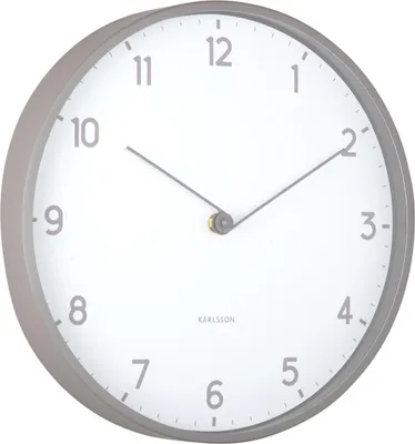 Produktbild von Karlsson - Wanduhr Sencillez - Dunkelgrau - Ø30cm
