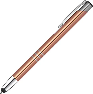 Produktbild von Touchpen Kugelschreiber aus Metall / Farbe: roségold