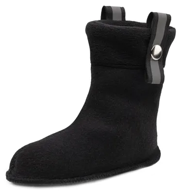 Produktbild von Ladeheid Kinder Gummistiefel Stiefelsocken mit Verschluss Wärmende Socken für Regenstiefel LA-CA-01 LA-CA-03 LA CA-04 (Schwarz, 34/35 EU)