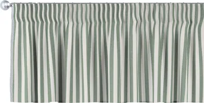 Produktbild von Dekoria Kurzgardine mit Kräuselband, grün-ecru, 390 x 40 cm