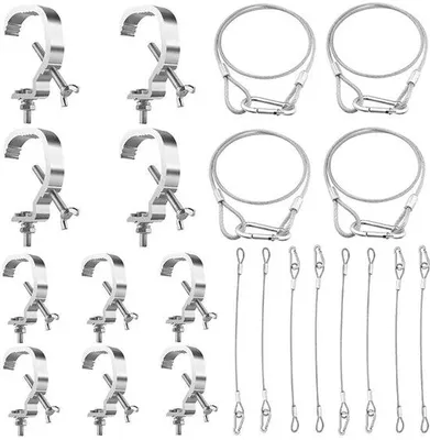 Image de Pinces pour éclairage de podium - Très résistantes - pour tubes de 30 à 52 mm
