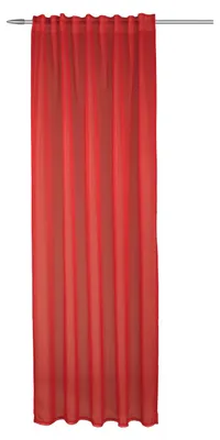 Produktbild von Fertigschal verdeckte Schlaufen "Sylvia" - Farbe: Rot Größe (HxB): 245x135cm