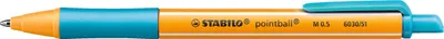 Produktbild von Druck-Kugelschreiber - STABILO pointball - Einzelstift - türkis