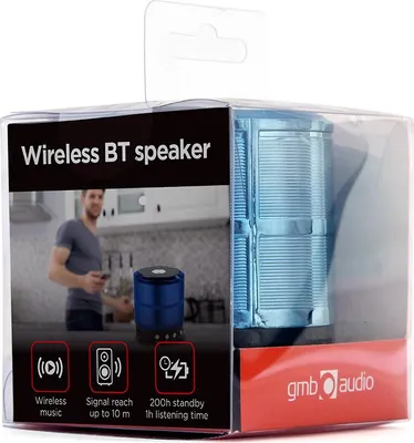 Image de Gembird SPK-BT-08-B gembird Tragbare Bluetooth-Lautsprecher blau