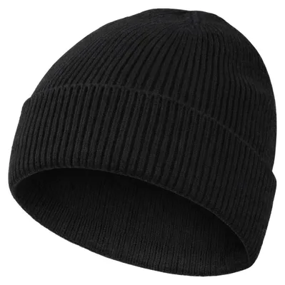 Zdjęcie produktu dla Czapka dzianinowa damska/męska, typu beanie, uniwersalny rozmiar, kolor: czarny
