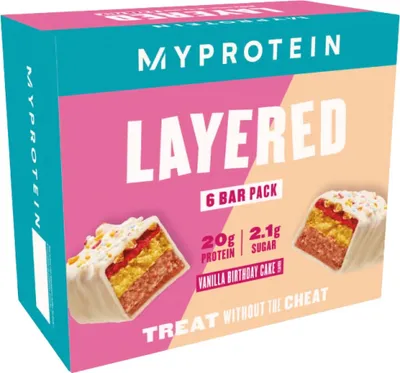 Produktbild von MyProtein | Layered Bar Vanilla cake