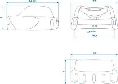 Produktbild von Prallschutz Anhänger Soft Dock Zugmaul Anfahrschutz kompatibel für ALKO 86x66x30