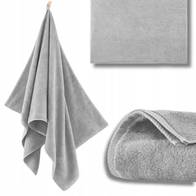 Produktbild von Handtuch - 100% Baumwolle - 500 g/m2 - 30x50 cm - Extra Saugfähig - Hellgrau - hohe Grammatur - KIWI2