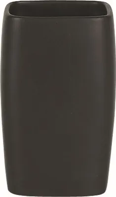 Produktbild von Spirella Zahnputzbecher Zahnbürstenhalter Retro 7x11 cm SChwarz