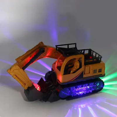 Productafbeelding van Graafmachine, model graafmachine, bouwvoertuigen voor kinderen, kinderspeelgoed met licht en geluid, geschikt voor jongens en meisjes, kerstcadeau