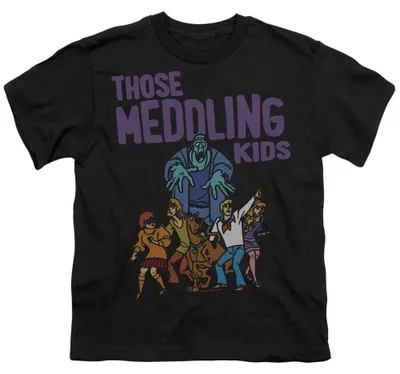 Obrázok produktu pre Tričko Scooby Doo – "Death Meddle" pre deti, model TV37358 (veľkosť 116), čierna farba