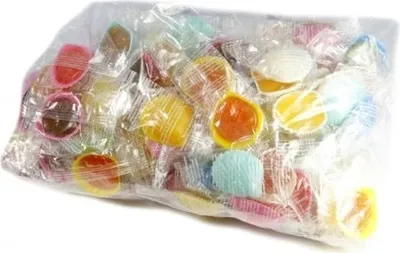 Produktbild von Schleckmuscheln bunt einzeln verpackte Hartkaramelle 2250g 250 Stück