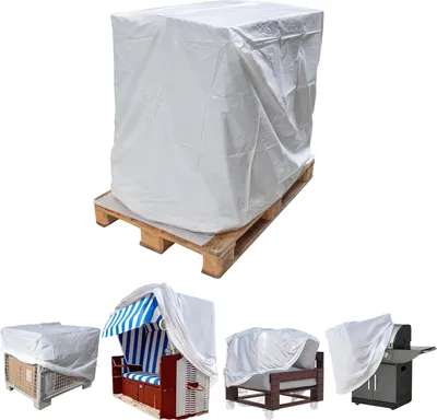 Immagine prodotto di Copripallet Euro - Copertura protettiva per mobili - 1 pezzo - Materiale PE - 130x90x130 cm